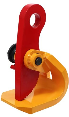 Abrazadera horizontal de 1,5T, pinza de chapa de acero aleado, abrazadera de elevación horizontal con mordazas ajustables (0-50 mm), abrazaderas de elevación de placas metálicas, dispositivos de