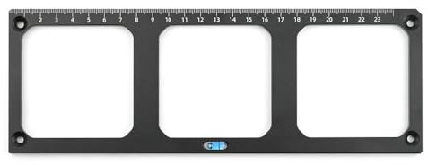 Aluminum Alloy 86 Type Socket Switch Hole Punch Template Computers Numerical Control Precise Machined Mould Woodworking Closet Shelving (Triple-Socket Template)