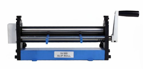 Erie Tools 12-Inch Sheet Metal Slip Roll Machine Manual Roller Bender for Cylinders Reverse Curves and Radius Bends 22-Gauge Capacity Bench Mount Design