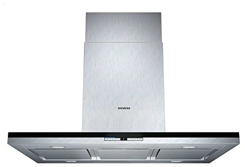 Siemens LF91BB552 Hotte îlot / 90 cm/La puissance du ventilateur de 710 m3/h assure de l'air frais lors de la cuisson/acier inoxydable