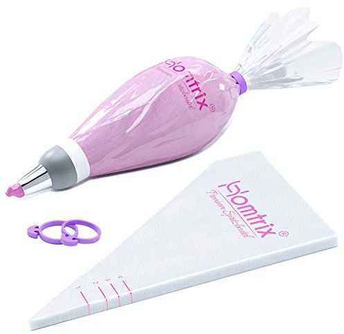 Homtrix Einweg Spritzbeutel Set mit 100 Stk Spritztüten für Kuchen, Cupcakes, Torten Backen & Deko - Einwegspritzbeutel für Tüllen