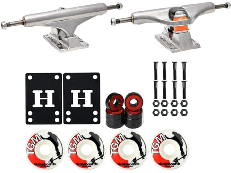 INDEPENDENT Skateboard Trucks Mids 149 (8.5) with Wheels, Bearings, Hardware