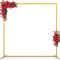 Arches de Mariage rectangulaires en métal doré de 2M*2M pour cérémonie, Arche Florale de Jardin, Fond pour Anniversaire, fête prénuptiale