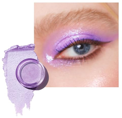 OULAC Cream Eyeshadow, Glitter Purple Eyeshadow, Holds Makeup For 12 Hours +, Waterproof and Sweatproof, Crease Resistant, Vegan | 06g (04) Vibrancy
