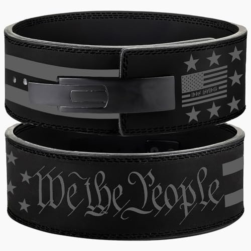 Weight Lifting Belt - Lever Gym Belt for Weightlifting, 10mm Leather Weight Belt for Men, 4 Inches Wide for Support & Stability for Workouts, Powerlifting, Bodybuilding, Fitness & Crossfit L 1776
