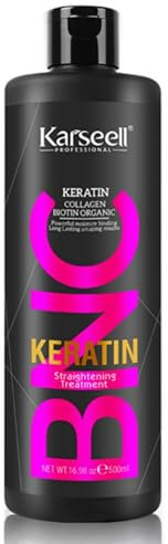 Karseell MACA CARE SYSTEM Queratina Alisadora Sin Formol Alisado Brasileño Profesional 20 Semanas Colágeno Biotina Aceite Argán Hidratación Cabello Rizado Seco Dañado Antifrizz Liso Brillante 500ml