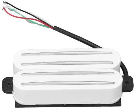 Sluffs Pickup a doppia ceramica ed inossidabile per chitarra elettrica Dual Hot Rail 2 Humbucker Double Leaf Pickup