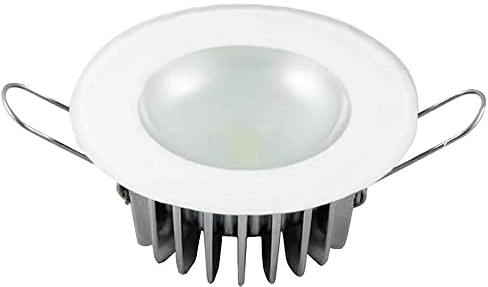 Lumitec Mirage LED Flush Mount Ceiling Down Light - Glass - White Non-Dimming, Non-TTP - IP67 Rated, Slim Profile, Ideal for Indoor/Outdoor, 114110, 172 Lumens