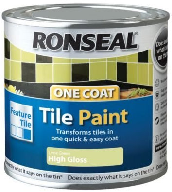 Ronseal One Coat Tile Paint Lime Green 250ml