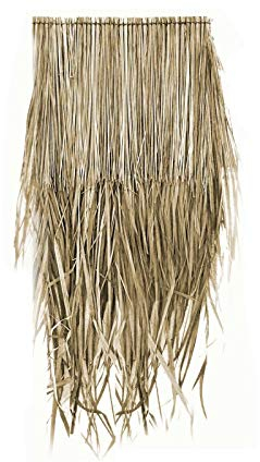 Wilai Palmendächer Strohdach Palmdach Paneele Palmschindel Palmenblätter Reetdach | 100% Nachhaltiges Naturmaterial | Wetterfest Regendicht und Langlebig | ca. 25 cm x 80 cm | 20 Stück