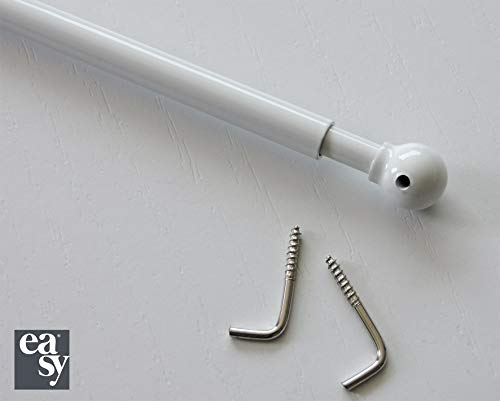 easy Varita Ø8 extensible cm 30-50 aluminio pintado blanco