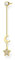 Thomas Sabo Einzel Ohrring Stern & Mond gold vergoldetes Silber H2151-414-14