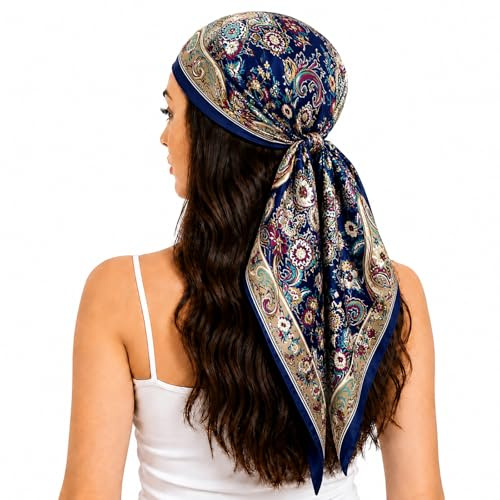 FAIRYGATE Satin Scarf Silky Like Elegant Soft Wraps Ladies Scarves for Women Girls