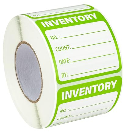 INKNOTE 600 calcomanías de inventario, etiquetas organizadoras de inventario, etiquetas de control de inventario para envío, manejo, embalaje, mudanza, marcado, organización, anotación de artículos de