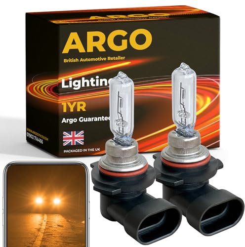Argo HIR2 9012 headlight bulb 55w Halogen 2500k 12v Car Headlight Bulb High Low Dipped Main Beam DRL Headlamp Bright Fog Light Van Car Light Bulbs Headlight Bulbs