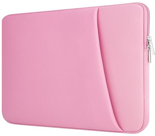 HEDUGO Funda para Portátil con Bolsillo para Accesorios con Cremallera Compatible con MacBook Air/Pro de 13 a 14 Pulgadas Funda Ordenador Portatil Acolchada para Portátil/Chromebook de 13”a 14”