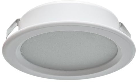 Faretto Incasso Led Sottile Per Top Cappa Cucina Bagno Mensola Armadio, LED 3W, Colore Binaco, 230V foro incasso 60mm (4000K)
