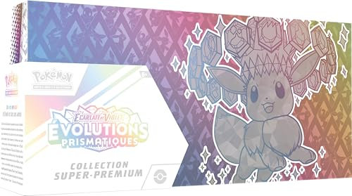 Pokémon TCG: Scarlet and Violet Super-Premium Collection – Prismatic Evolutions (Includes 1 Full-Art Holo Promo Card, 1 Soft Eevee Deck Case and 15 Booster Packs)