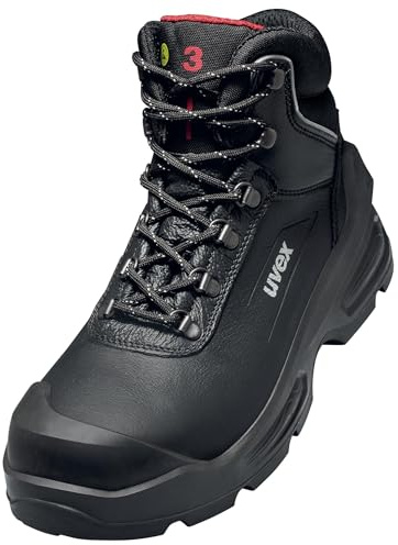 Uvex 3 quatro S3 SRC säkerhetsstövlar 68792, Svart, 41.5 EU