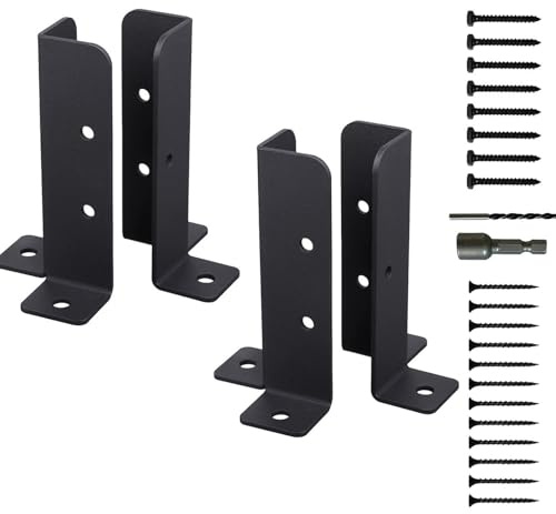 Regolabile Deck Post Ancoraggi Staffe di Base Portatile Robusto Accessorio Rinforzato per Sicuro Deck Struttura Decking Accessorio