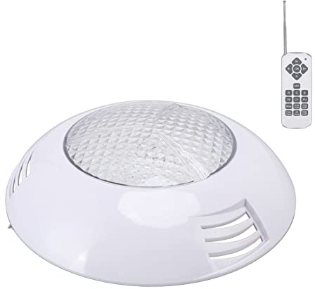 Generic Poolbelysning, Vattenljus Poolbelysning för Inground Pool med AC12V RGB Fjärrkontroll IP68 Vattentät Hög Transmittans Hållbar ABS PC Aquarium Pool Light LED Lights For (35w)