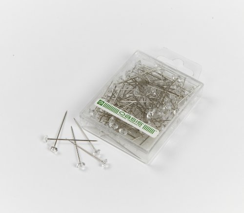 Oasis - Spilla a forma di testa di diamante trasparente, 6 mm