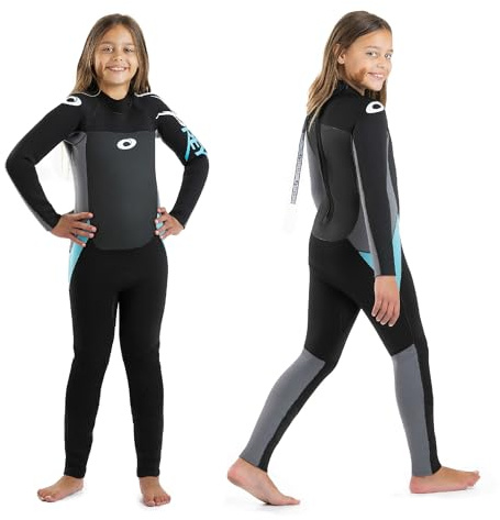 Osprey | Kids 5mm Wetsuit, Full-Length Winter Kids Neoprene Surfing Bodyboarding Wetsuit, Origin, Blue