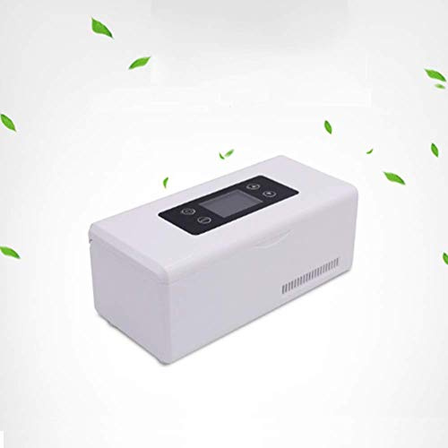 YPBX Mini Refrigerador De Insulina con BateríA, Caja De Enfriador PortáTil De Medicina De 2-8 ° C, Viaje, AutomóVil, InterferóN, Vacuna, Gotas Oculares Medicamentos Almacenamiento