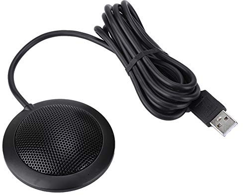 Estink Microphone de Conférence USB, Omnidirectionnel 360°, pour Ordinateur de Bureau, Audio et Vidéoconférence