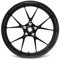 Felgenrandaufkleber Felgenrand Stripes Breite 7mm Matt Glanz Carbon mit Montagetool 16 17 18 19 Zoll Zubehör für Auto Motorrad Felgen Aufkleber (Schwarz Glanz)