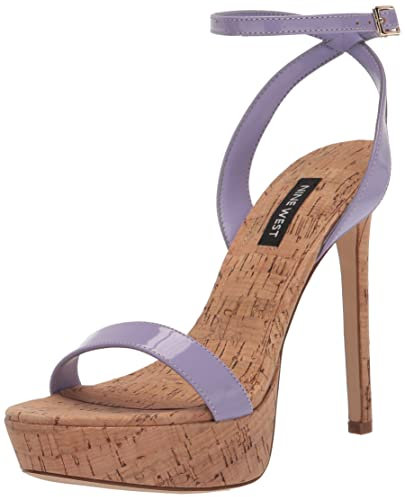 NINE WEST Damen Gracey Sandale mit Absatz, Flieder 530, 39 EU