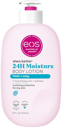 eos fresh & cozy body lotion shea better 24hr moisture - 16 oz/473 ml