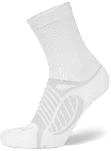 Balega Ultralight Crew lätta löparstrumpor, anpassad passform, torra fötter med Drynamix™, ventilation och medium stoppning för optimal komfort