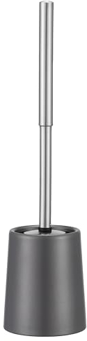 Smartbin SUS304 Acciaio Inoss et Metallo Scopino WC Conico D11xA43CM Scopino e Supporto per WC in Porta Scopino per WC Spazzolone Scopettino Bagno WC Spazzola Accessori Bagno Scopettino Grigio