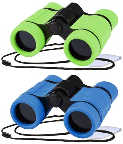 Binoculars for Kids, Toys for 3-12 Years Boys and Girls High-Resolution Optics Shockproof Mini Compact Toy Binoculars for Bird Watching, Hiking, Camping, Science, Detective
