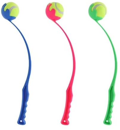 SAPRA® Dog Ball Launcher Throw with Ball LARGE (25 inch/62cm) multi-colour