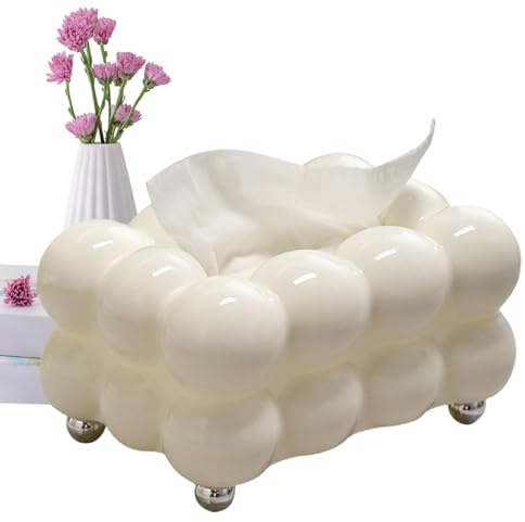 TAKECLOTH Box | Cosmetics Paper Organizer Donante | Soporte de Papel cosmético Decorativo, dispensador de servilletas, pañuelo para automóvil, baño, Sala de Estar, Dormitorio, Mesa