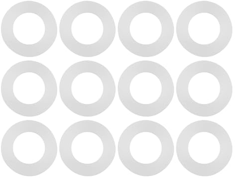 Telituny 12 Pezzi Guarnizioni di Sigillatura in Silicone, Rondelle Piatte Resistenti Ad Alta Temperatura (1/2 , 3/4, (1,2 pollici)