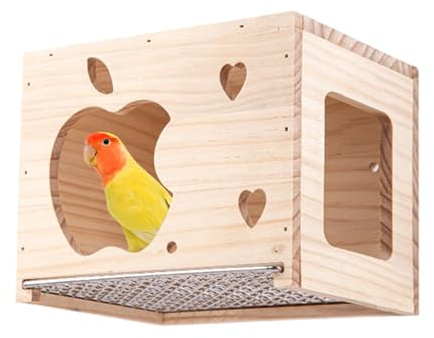 Holdes De Anidación para Periquitos | Hábitat Decorativo para Animales - Cajas De Anidación para Aves como Periquitos | para Jardín Trasero Balcón Patio Terraza Jardín Agapornis Canario Pinzón