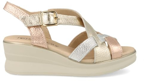 Pitillos - Pitillos 11060 Sandalia Metalizada EN Tonos Oro DE Piel para: Mujer