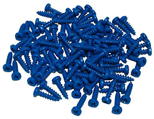 Cora 000116013 Kit 100 Viti Fissaggio Targa, Blu