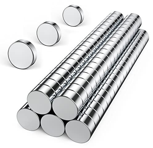 Round Refrigerator Magnets, 100PCS 6×3MM Small Strong Fridge Magnet, Office, Whiteboard Magnets, Durable Mini Magnets
