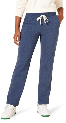 Amazon Essentials Damen Jogginghose Mit Geradem Bein Und Kordelzug Für Damen, Fleece – (In Übergröße Erhältlich), Marineblau Heidekraut, M