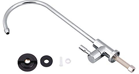 Faucet tap, 1/4'' Stainless Steel Kitchen Sink Faucet Tap Chrome Reverse Osmosis RO Drinking Water Filter Single Handle Modern Replacement Tap