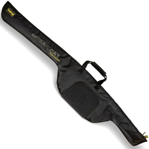 Black Cat Battle Cat Einzelrutentasche 155x30cm - Rutenfutteral für Wallerruten, Angeltasche, Rutentasche für Welsruten