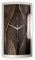 Kreative Feder 3D Designer-Wanduhr Elegant Waves in modernem Metallic-Design; leise Funkuhr mit glänzendem Motiv wahlweise in Zwei Größen (Elegant Waves, 80x40cm; leises Funkuhrwerk)