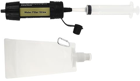 Didiseaon 1pièce Purificateur Eau Portable Filtre Extérieur Pratique Pour Camping Et Survie Élimine Des Impuretés