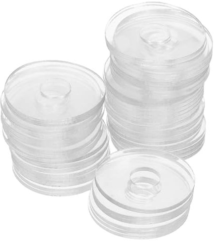 SOLUSTRE 50pièces Gaskets Plat Transparent Pour Vis De Serrage Rénovation Accessoires Pour Poignée De