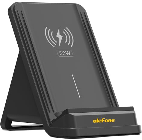 Ulefone WCS01 50W Caricabatterie Senza Fili Per Smartphone Armor 27/27T Pro, 25/25T, 23 Ultra, 18T, 19, 13, 14 Pro, 17 - Caricabatterie a Induzione