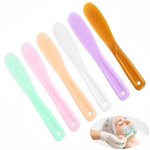 Wopanxye 24 espátulas para mascarillas, espátulas de plástico, espátulas cosméticas, espátulas faciales, aplicador, pala, espátulas para muestras, depilación, crema, máscara facial, pincel para